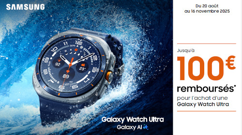 Jusqu'à 100 € remboursés jusqu'au 16/11/2025