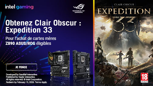 Clair Obscur Expedition 33 offert avec Asus jusqu'au 31/12/2025