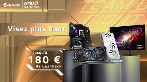 Jusqu'à 180€ remboursés sur une sélection Gigabyte Aorus