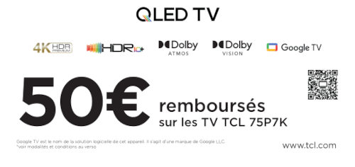 Jusqu'à 50€ remboursés avec TCL