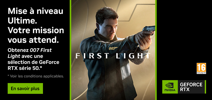 007 First Light offert avec NVIDIA