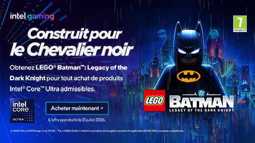 Lego Batman: Legacy of the Dark Night offert avec Intel