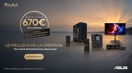 Jusqu'à 310€ remboursés sur une sélection Asus