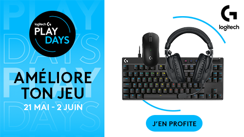 Jusqu'à 25% de remise avec les PLAY DAYS Logitech !