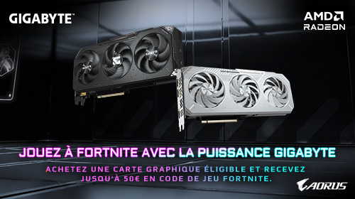 50€ offerts en code de jeu Fortnite pour l’achat d’une carte graphique éligible