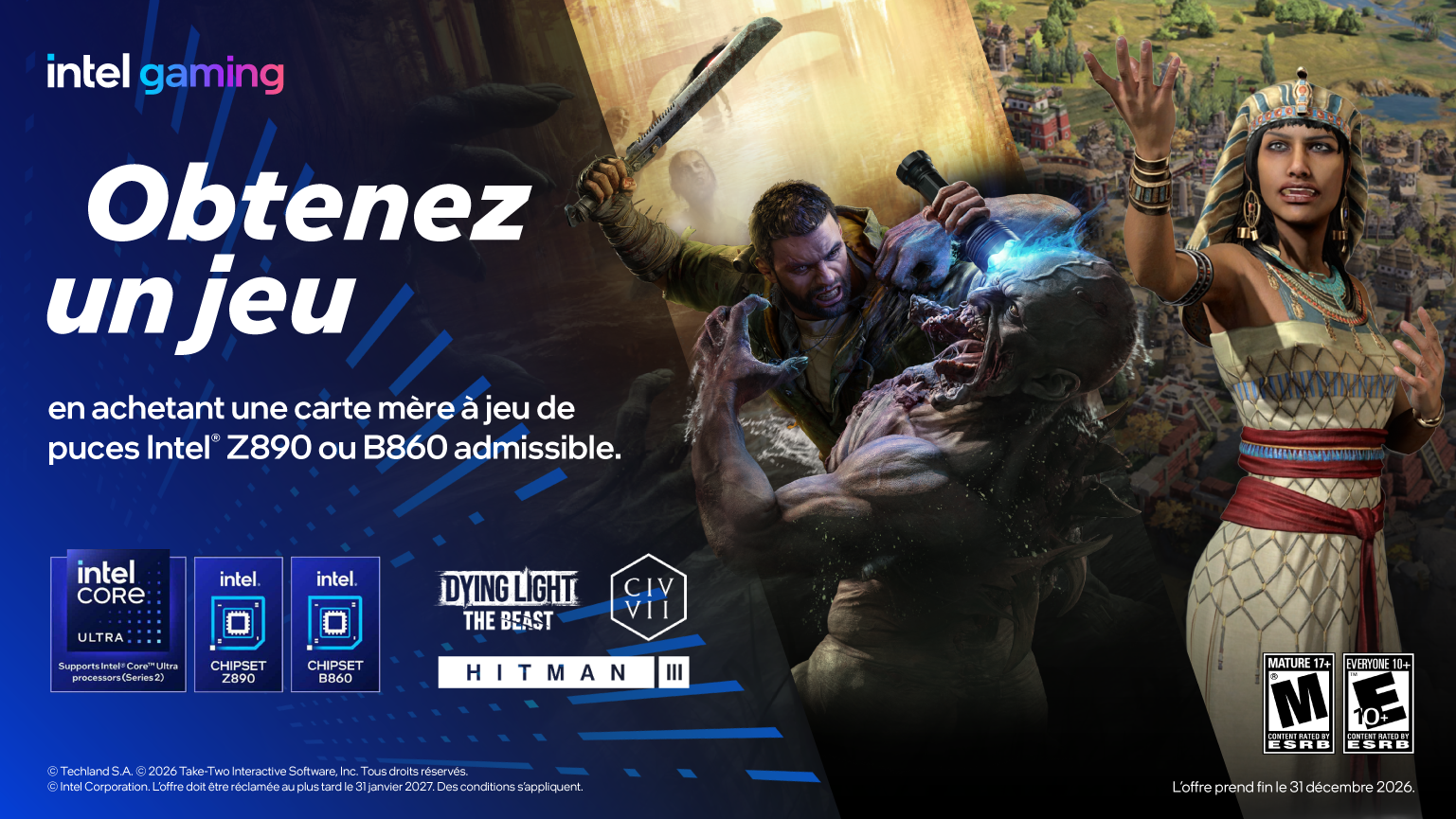 Un jeu offert avec INTEL