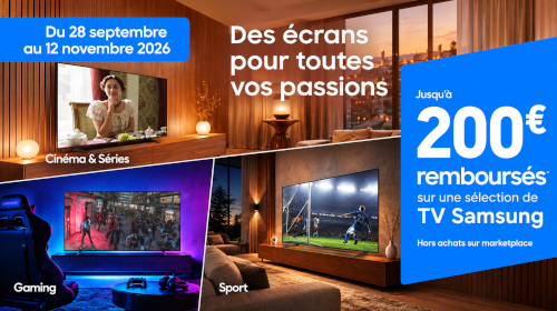Jusqu'à 200€ remboursés par Samsung