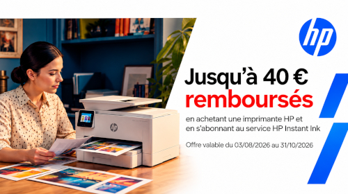 Jusqu'à 200€ remboursés par HP