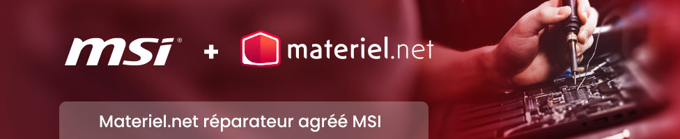 Materiel.net, réparateur agréé MSI