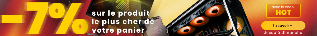 Jusqu'à 7% de remise sur votre panier !