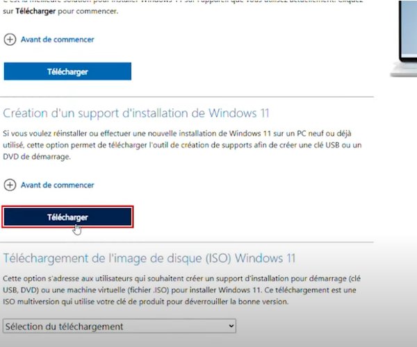 Les outils nécessaires à l'installation de Windows 11