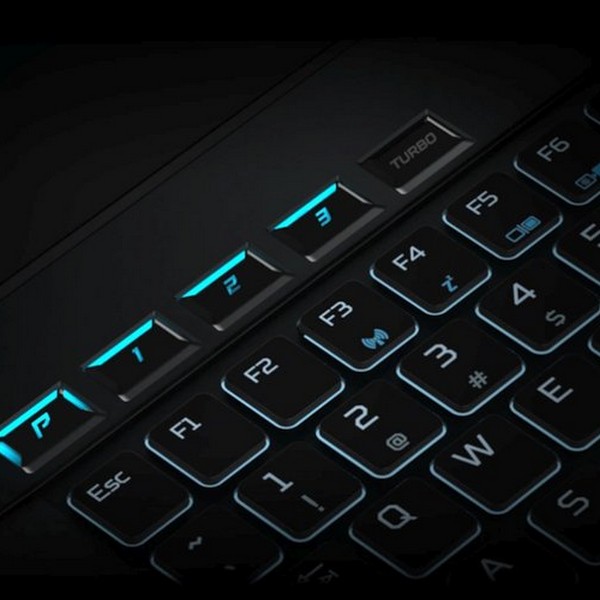 le clavier du PC portable