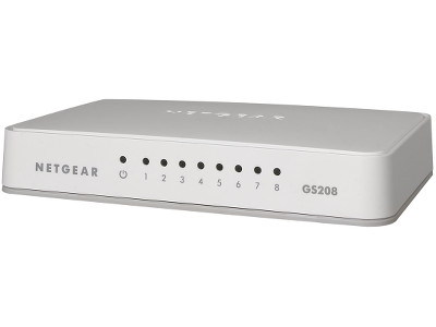 Le routeur 8 ports de Netgear GS208