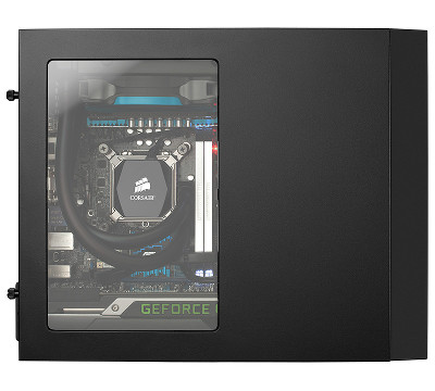 Boitier PC Corsair Obsidian 250D intérieur