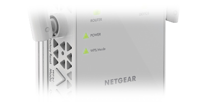 Sélecteur de mode point d'accès ou répéteur sur le Netgear EX6130