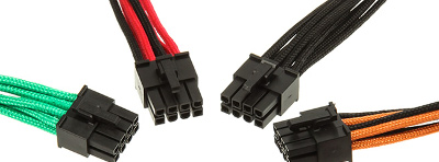 Gamme coloris cables modulaires tuning CableMod pour alimentation PC