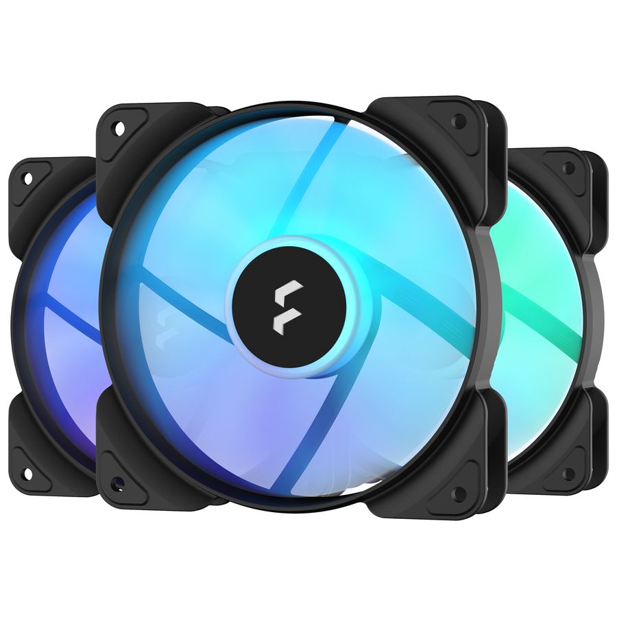 FRACTAL DESIGN Fractal Aspect 12 Series Rgb 120 Mm Fan 3 Units Noir