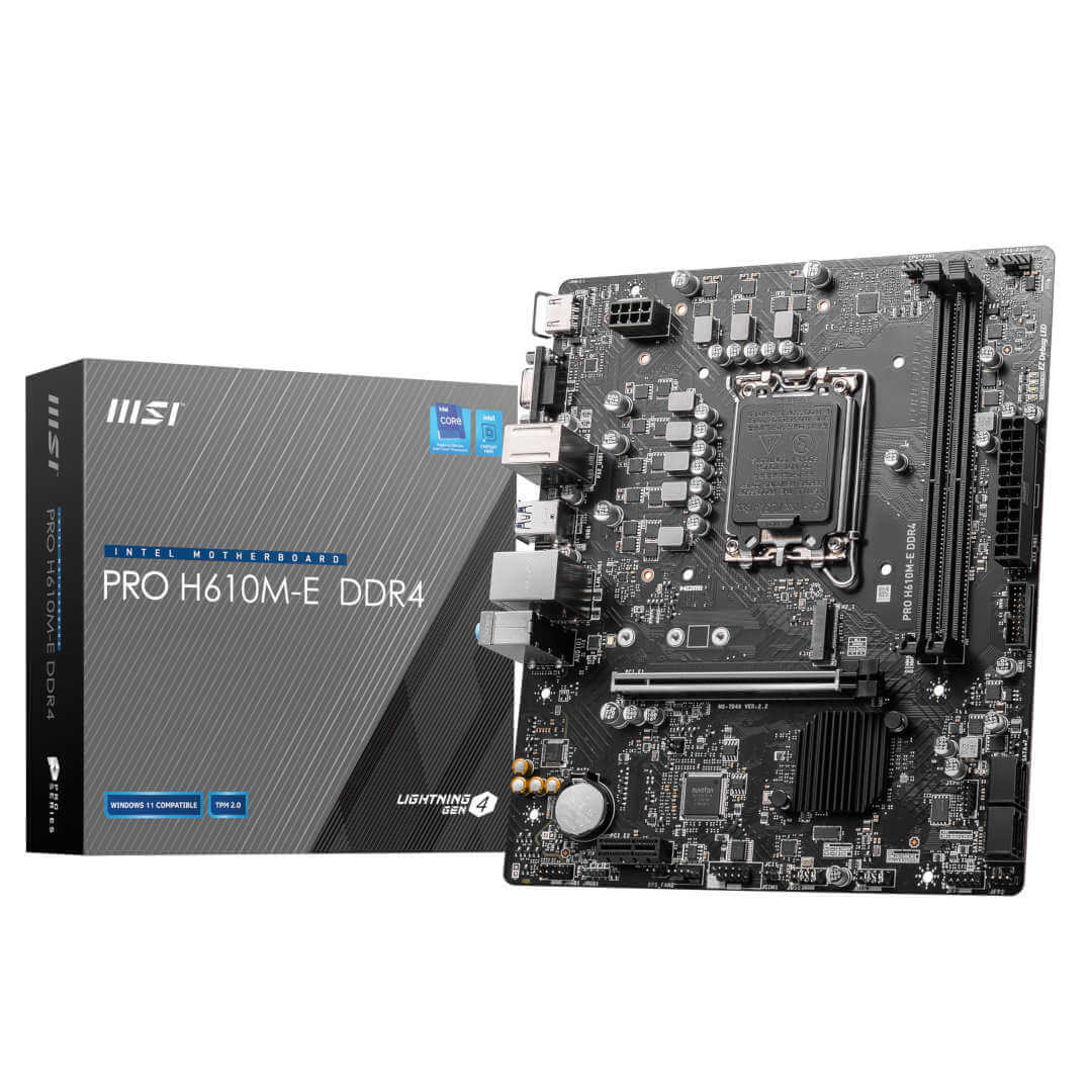 MSI  Pro H610M-E DDR4 LGA1700 MicroATX