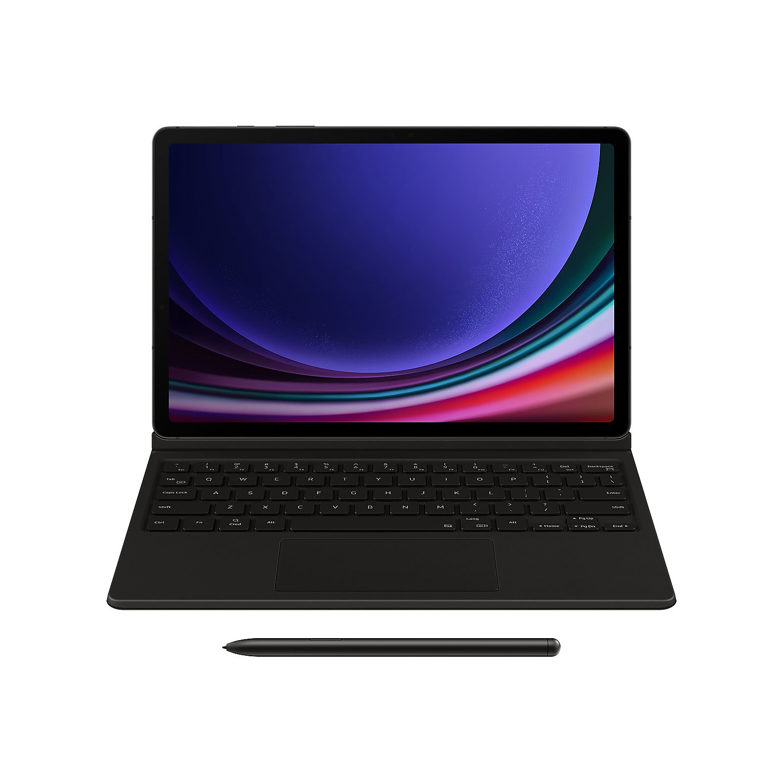 Samsung Book Cover Keyboard EF-DX715 Noir (pour Samsung Galaxy Tab S9/S9 FE) - Code PROTEC : -10%