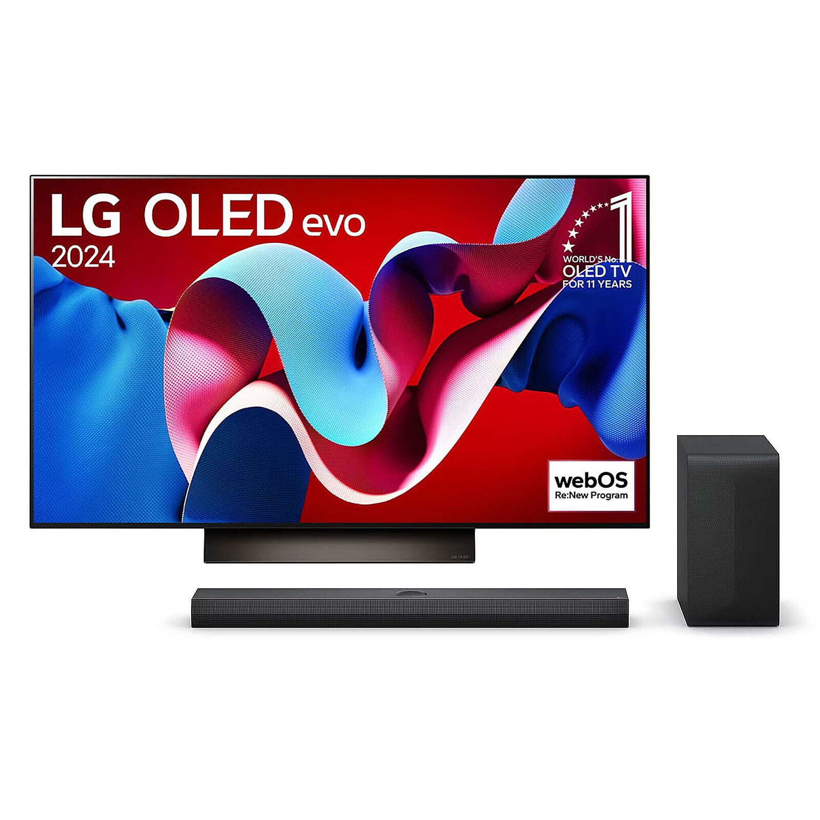 LG OLED77C4+ LG S70TY - TV OLED 4K UHD HDR - 195 cm - Barre de son