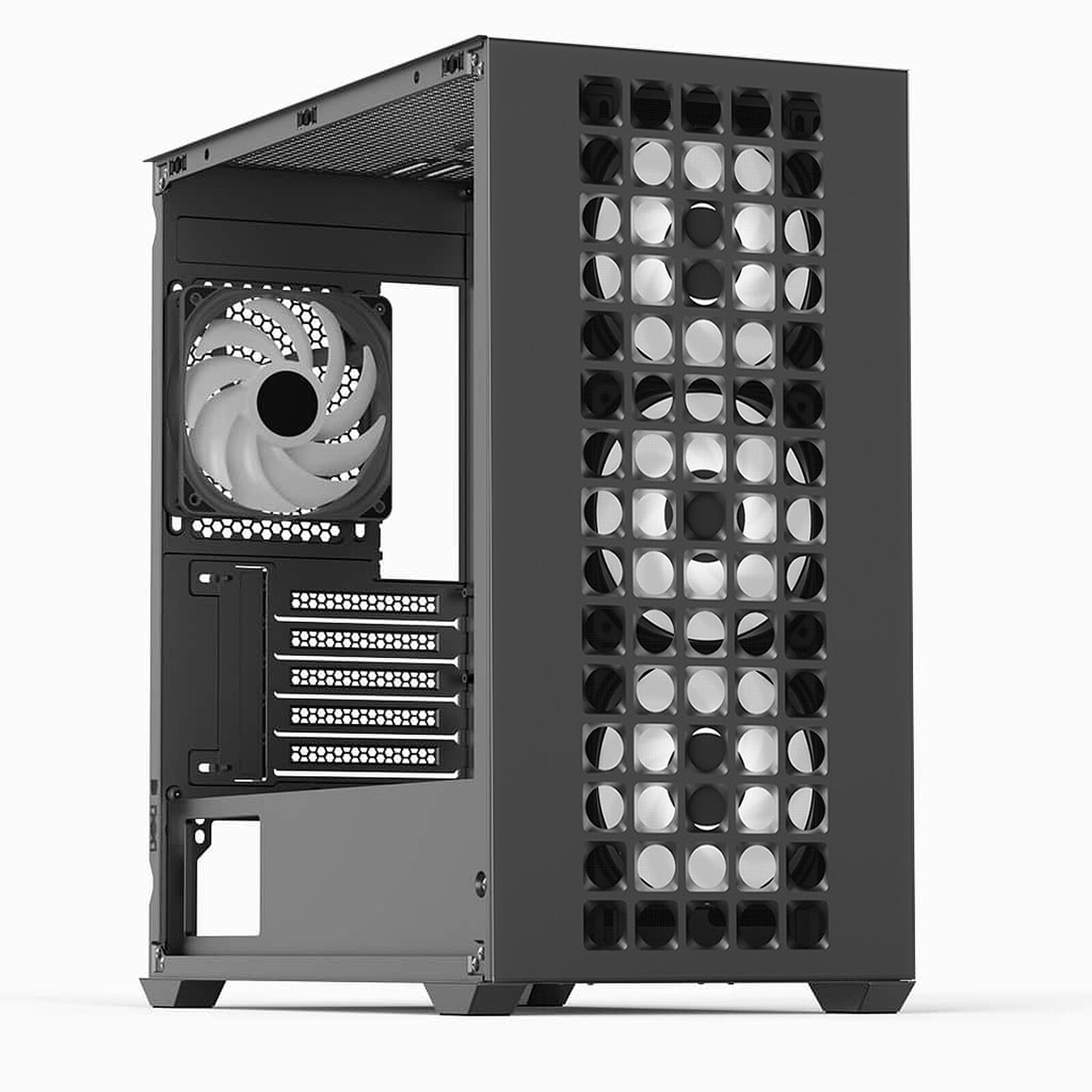 AEROCOOL  Bo&icirc;tier Pc Mini-tour Noir Ventilation Optimis&eacute;e