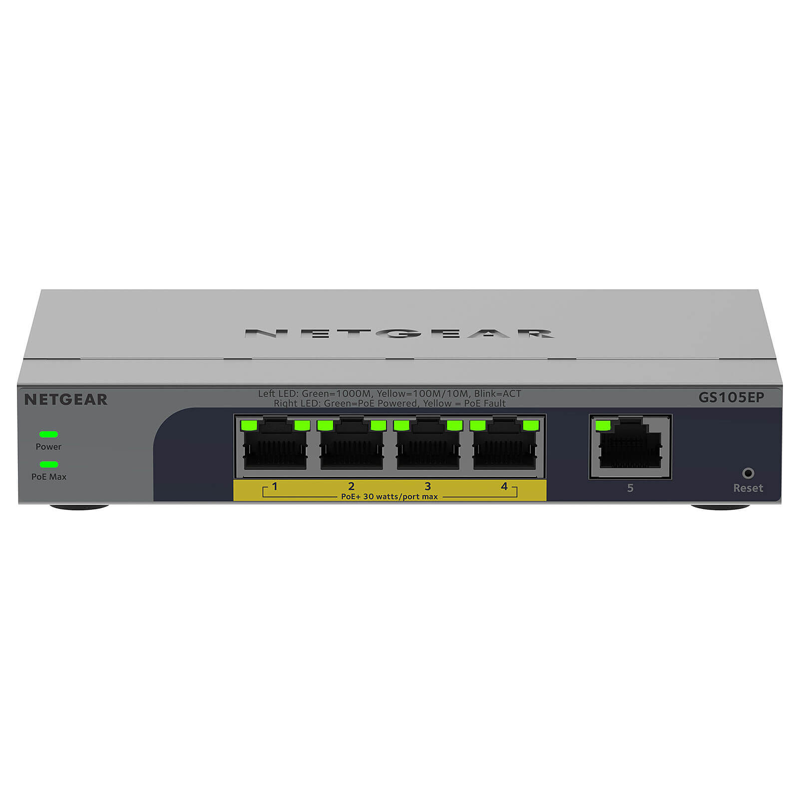 NETGEAR Switch >   Switch  5PT GB PLUS SWCH W/ POE+