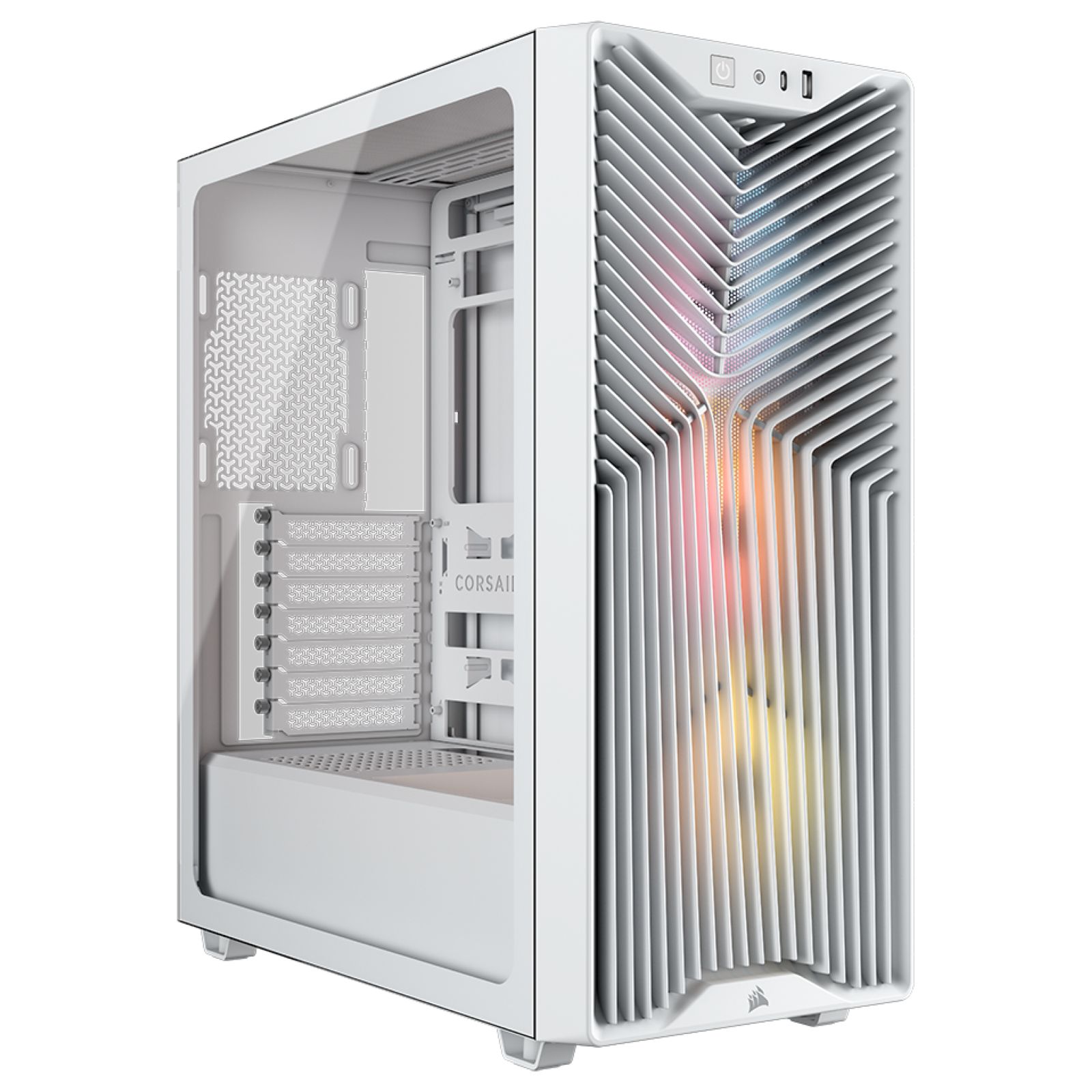 CORSAIR Bo&icirc;tier PC  3200D RS ARGB White - MT/Sans Alim/ATX