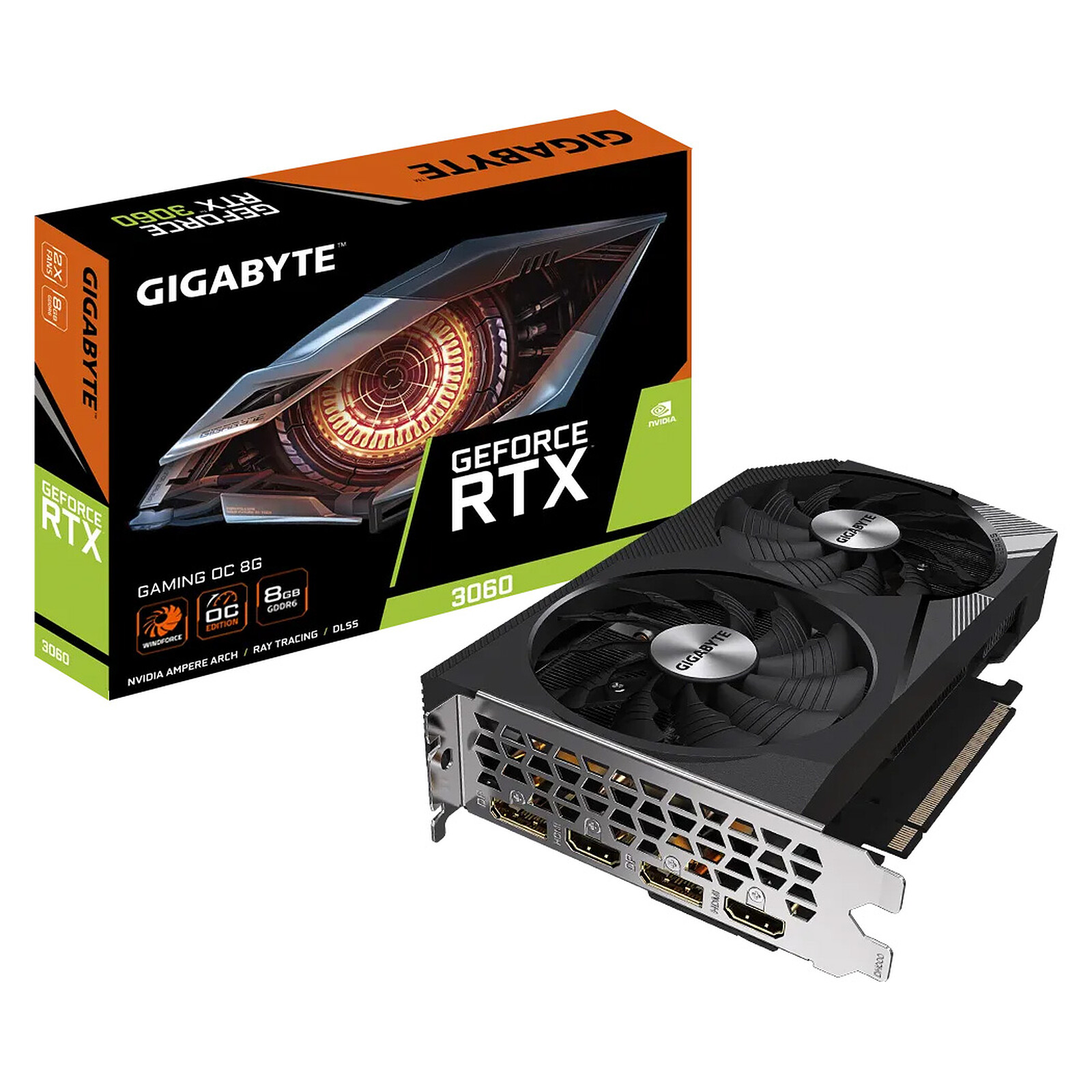 GIGABYTE GeForce RTX 3060 Gaming OC 8GB GDDR6 Black