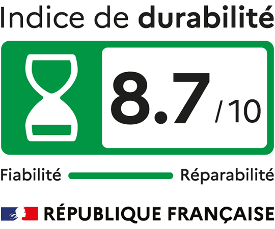 Indice de durabilité : 8.7/10