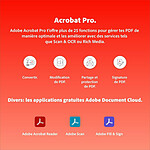 Logiciel bureautique Adobe Acrobat Pro - Abonnement 1 an - 1 utilisateur - A télécharger - Autre vue