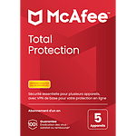 Logiciel antivirus et sécurité McAfee Total Protection - Licence 1 an - 5 postes - A télécharger - Autre vue