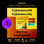 Acronis Cyber Protect Home Office Advanced 2023 - 250 Go - Licence 1 an - 1 PC/Mac + nombre illimité de terminaux  mobiles - A télécharger
