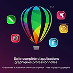 Logiciel image et son CorelDRAW Graphics Suite 2024 - Licence perpétuelle - 1 utilisateur - A télécharger - Autre vue