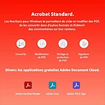 Logiciel bureautique Adobe Acrobat Standard - Abonnement 1 an - 1 utilisateur - A télécharger - Autre vue