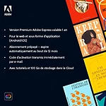 Logiciel image et son Adobe Express Premium - Abonnement 1 an - 1 utilisateur - A télécharger - Autre vue