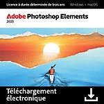 Adobe Photoshop Elements 2025 - Windows/Mac - 2 appareils - Abonnement 3 ans