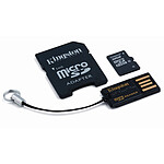 Kingston microSDHC 32 Go (45Mo/s) + adaptateur SD et USB
