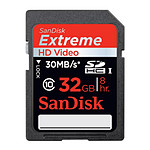 Sandisk SDHC 32 Go Extreme HD Vidéo (30 Mo/Sec)