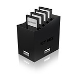 Icy Box Lecteur 4 cartes mémoire et Hub 3 ports USB 2.0