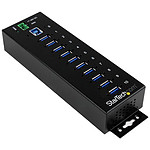 StarTech.com Hub USB 3.0 industriel - 10 ports avec protection 