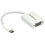 StarTech.com Adaptateur USB Type C / VGA - Blanc