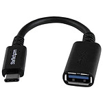 StarTech.com Câble USB 3.0 (C) / USB 3.0 (A) Noir MF - 15 cm