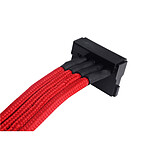 Câble d'alimentation Silverstone Câble 4 SATA / Molex 30 cm - Rouge - Autre vue
