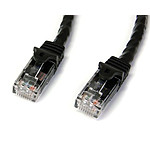 Câble RJ45 StarTech.com Cable reseau Cat6 Gigabit UTP 0,5 m (Noir) - Autre vue