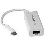 StarTech.com Adaptateur Gigabit Ethernet USB-C - Blanc