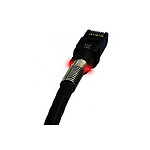 Lot de 10 Cables Ethernet RJ45 Patchsee Cat 6a F/UTP (noir) - 2.1 m