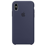 Coque et housse Apple Coque silicone (bleu nuit) - iPhone X - Autre vue