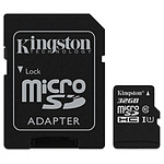Kingston microSDHC 32 Go Canvas Select (80Mo/s) + adapt. SD