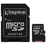 Kingston microSDXC 128 Go Canvas Select (80Mo/s) + adapt SD
