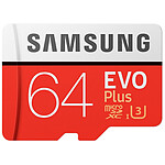 Samsung Evo Plus SDXC 64 Go (100 Mo/s) + Adaptateur SD